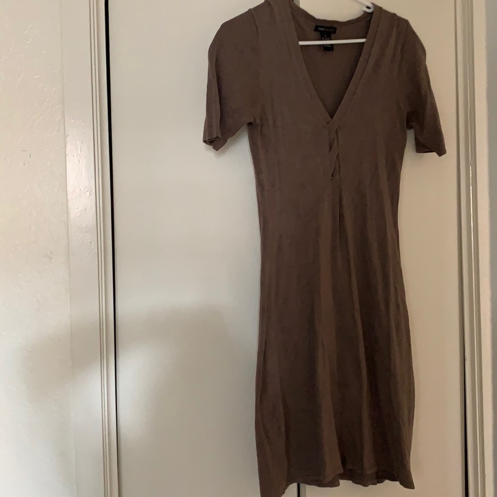 Short sleeve sweater dress